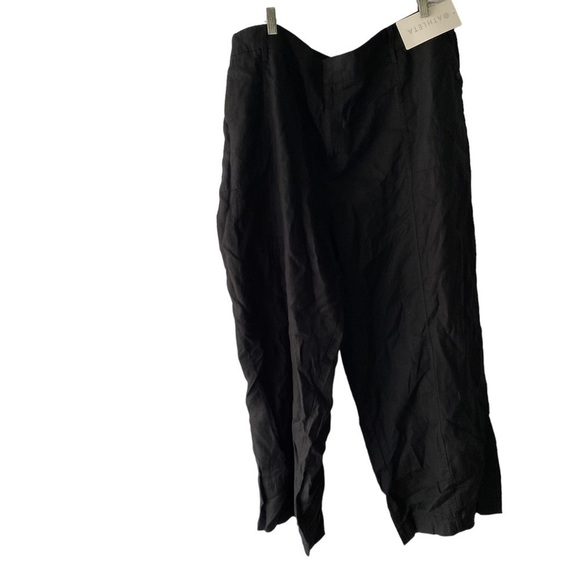 NWT Athleta Cabo Retreat Linen Pant Black size 26 - Picture 2 of 9
